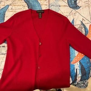 Red wool sweater